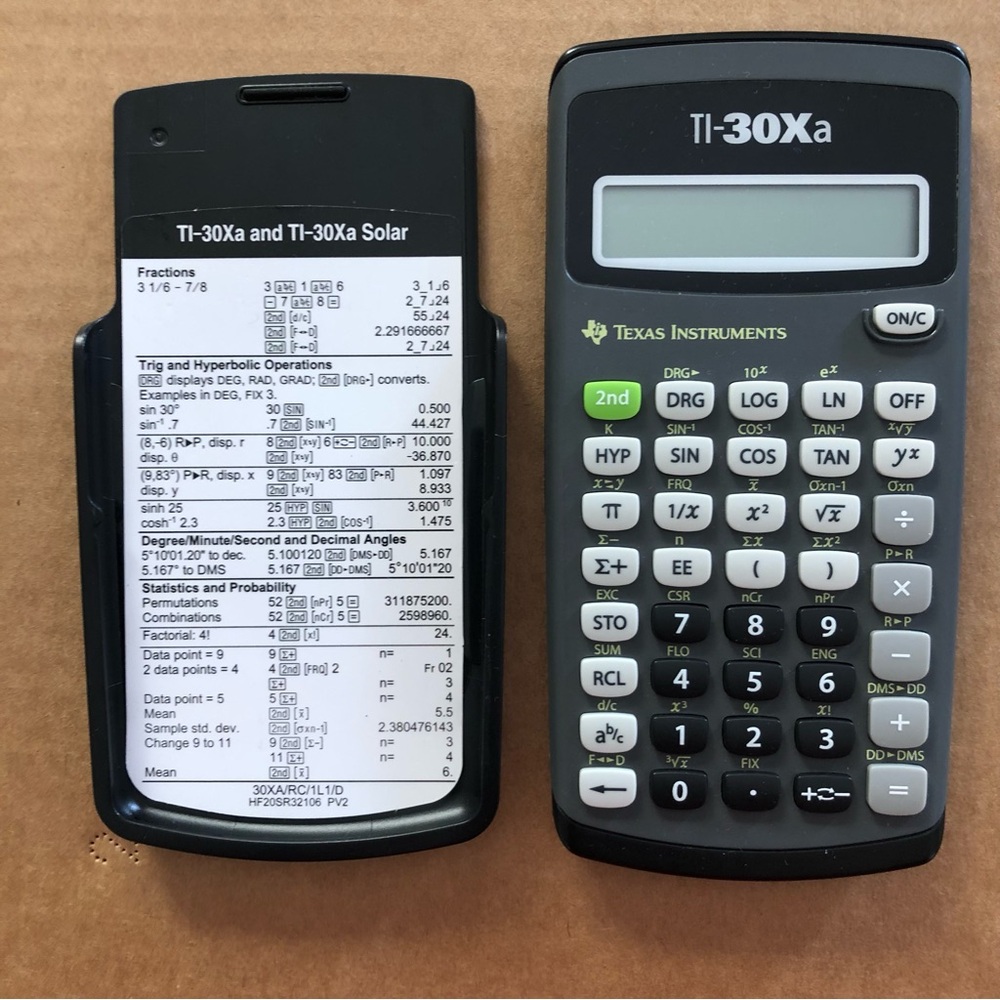 Texas Instrument calculator TI-30xa works great condition
